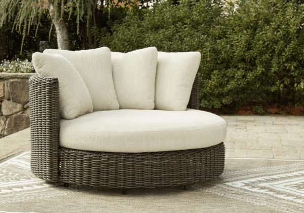 Kimora Swivel Lounge Chair with Cushion - Image 4