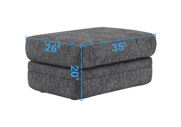 Tyson Slate Ottoman - Image 4