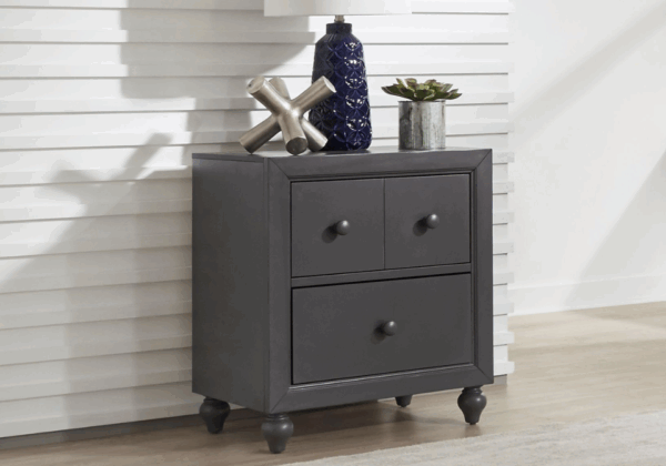 Cottage View Dark Gray Nightstand - Image 5