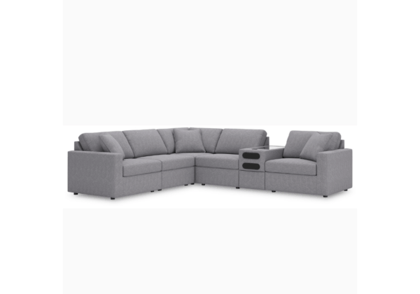 ModMax Granite 6-Piece Sectional with Audio Console