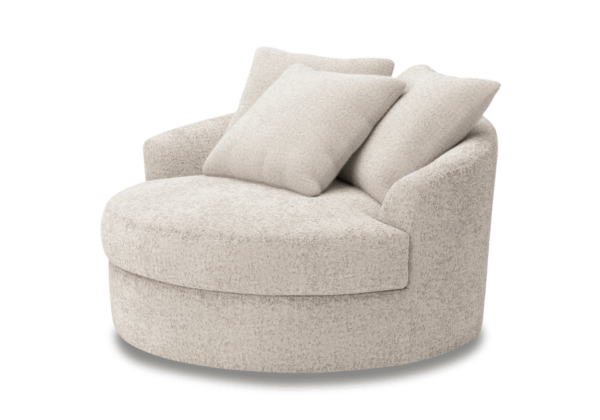 Cuddle Plush Oversized Swivel Accent Chair