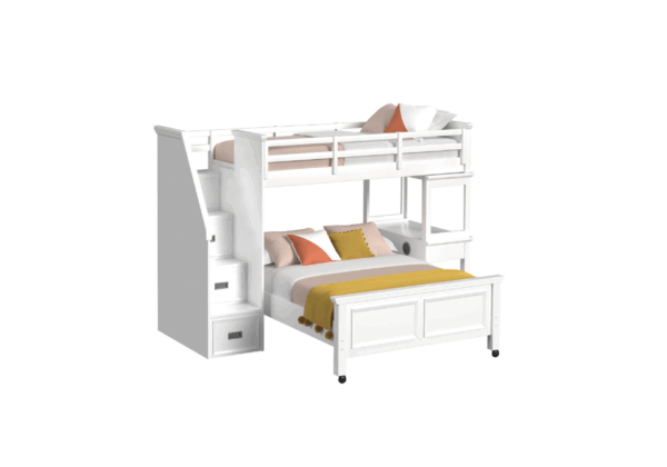 Hampton Kids White Full Bookcase Bed - Image 3