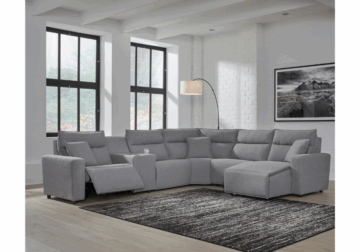 ModMax Salt and Pepper 6 Piece Reclining Sectional