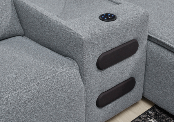 ModMax Salt and Pepper 6 Piece Reclining Sectional - Image 4