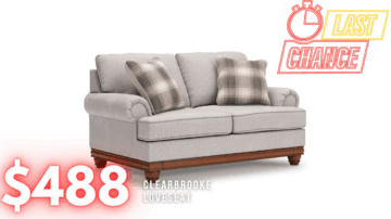 Last Chance Deal! - Clearbrooke Sandstone Loveseat