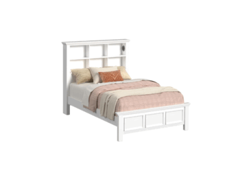 Hampton Kids White Full Bookcase Bed