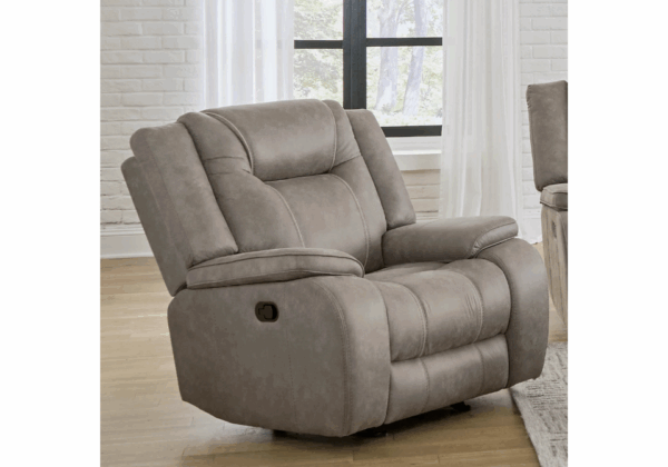 Griffin Brown Glider Recliner - Image 3