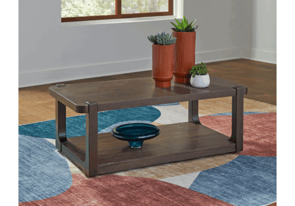 Breckington Rectangular Cocktail Table w/ Shelf - Image 3