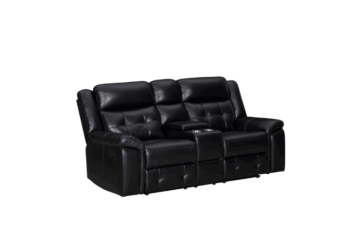 Shaw Black Loveseat