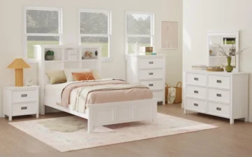 Hampton Kids White 4-Piece Full Bed Set