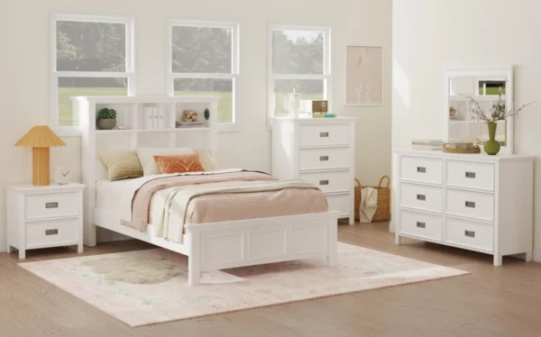 Hampton Kids White 4-Piece Full Bed Set