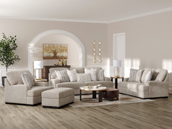 High Profile Taupe Sofa - Image 3