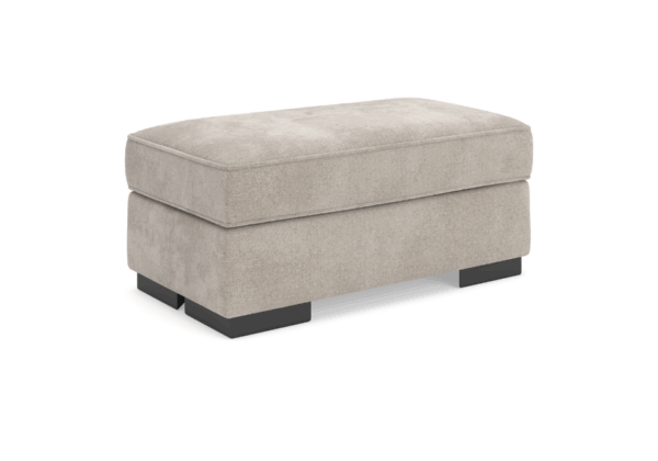 High Profile Taupe Ottoman