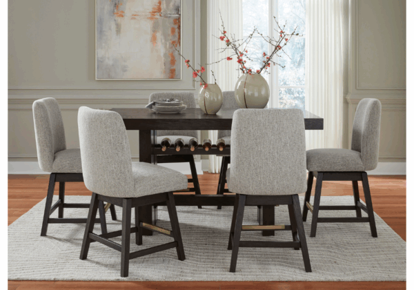 Burkhaus Dark Brown RECT Dining Room Counter Table - Image 3