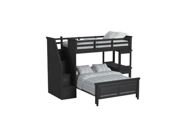 Hampton Kids Charcoal Full Bookcase Bed - Image 2