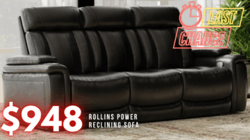 Last Chance Deal! - Rollins Power Reclining Sofa