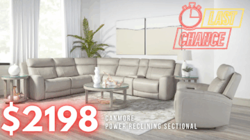 Last Chance Deal! - Canmore Gray 6 Piece Power Reclining Sectional