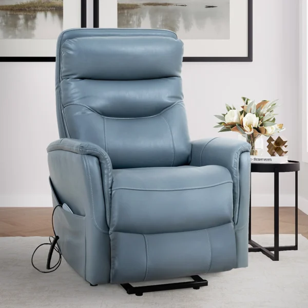 Casper Blue Power Lift Recliner - Image 2