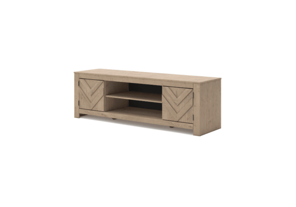 Cayboni Tan Large TV Stand