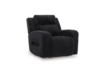 Forest Lake Black Power Recliner with Adjustable Headrest