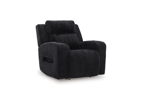 Forest Lake Black Power Recliner with Adjustable Headrest