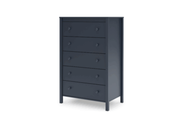 Simmenfort Navy Five Drawer Chest