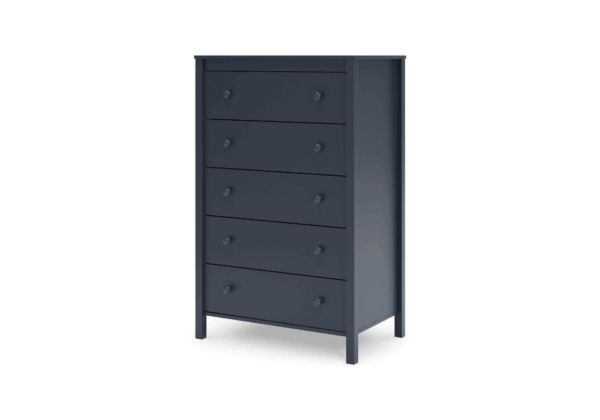 Simmenfort Navy Five Drawer Chest