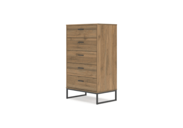Deanlow Honey Five-Drawer Chest