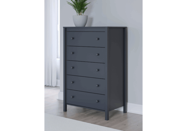 Simmenfort Navy Five Drawer Chest - Image 3