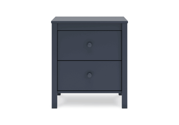 Simmenfort Navy Two Drawer Nightstand - Image 2