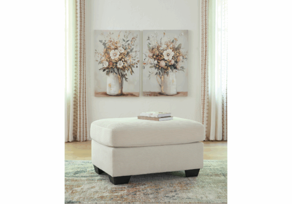Greenbriar Ivory Ottoman - Image 3