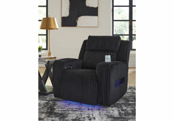 Forest Lake Black Power Recliner with Adjustable Headrest - Image 3