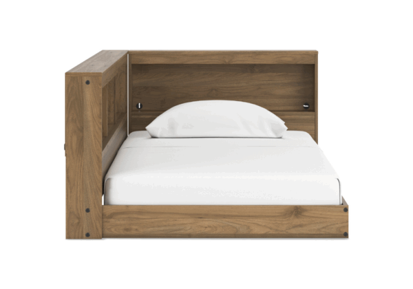 Deanlow Honey Twin Bookcase Storage Bed - Image 4