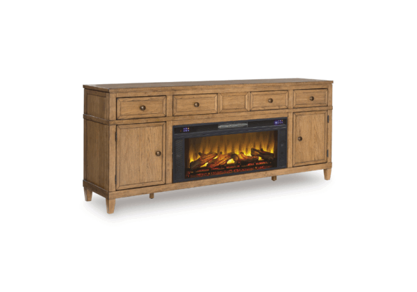 Sharlance Extra Large TV Stand w/ Fireplace - Image 2