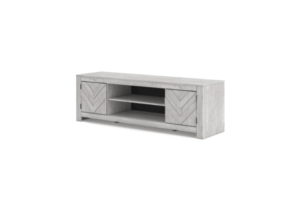 Cayboni White Large TV Stand