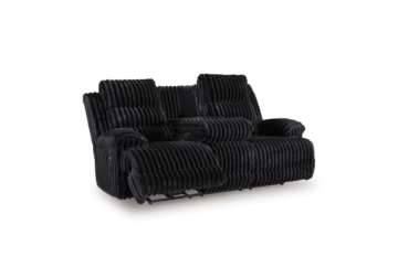 Rhines Falls Onyx Reclining Power Sofa W/dropdown Table