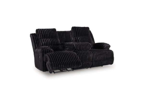 Rhines Falls Onyx Reclining Power Sofa W/dropdown Table