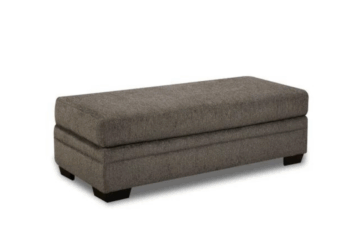 Bailey Charcoal Ottoman
