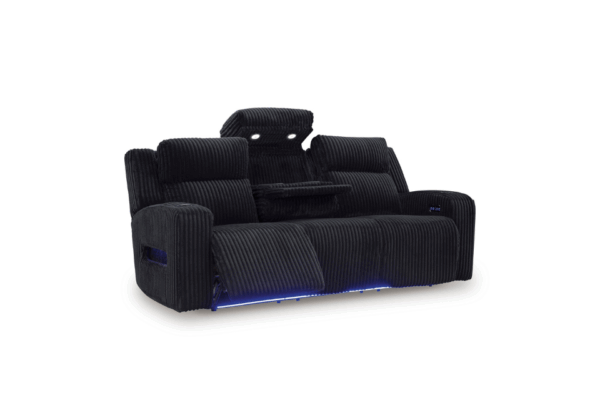 Forest Lake Black Power Sofa with Adjustable Headrest - Image 4