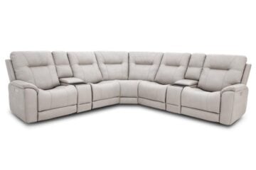 Troy Dove Seven-Piece Power Reclining Sectional