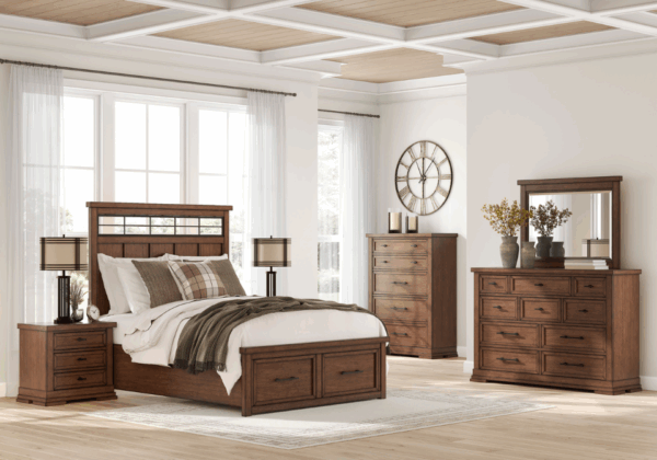 Taffenbrook Brown King Five-Piece Set