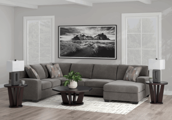 Clarington Three-Piece Sectional with RAF Chaise