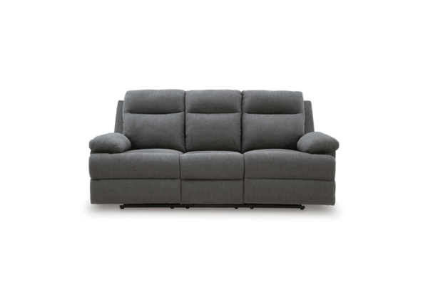 Side-Swipe Charcoal Reclining Sofa - Image 4