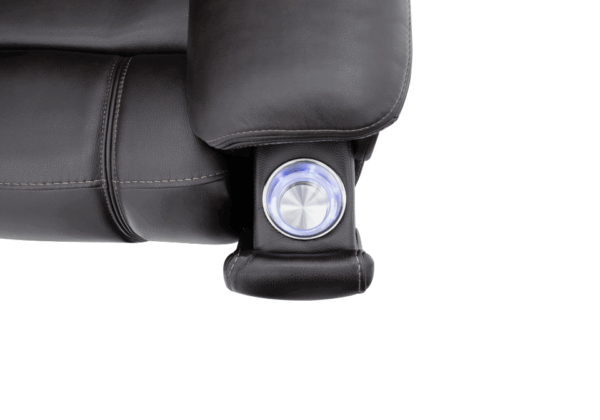 Fraser Black Power Reclining Loveseat - Image 2