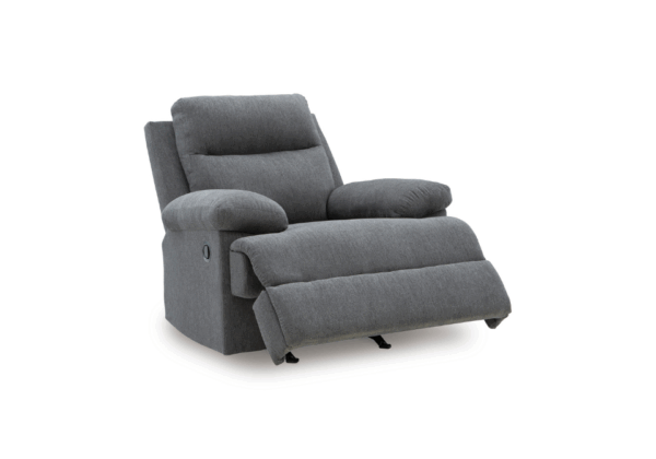 Side-Swipe Charcoal Rocker Recliner - Image 2