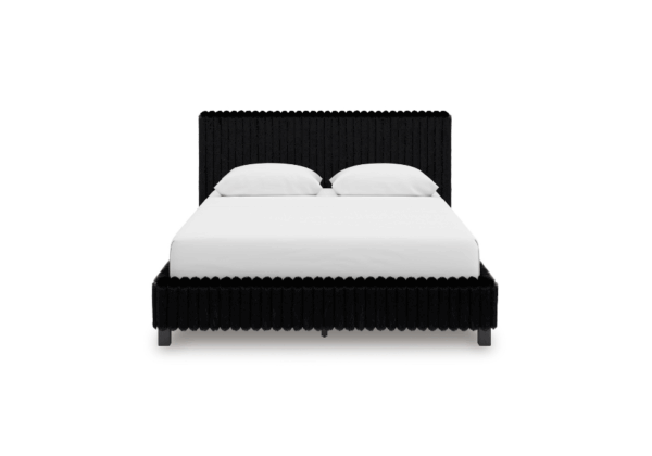 Zuraleus Black King Upholstered Bed - Image 2