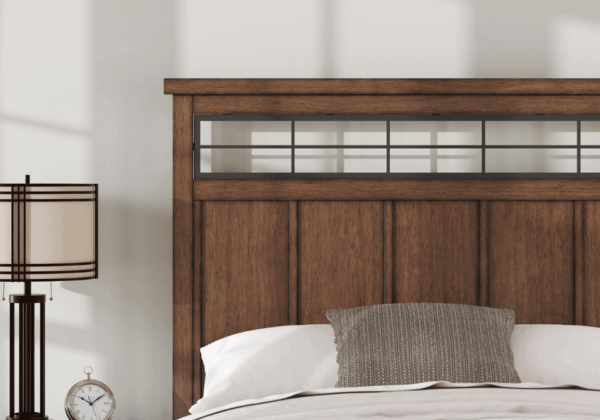 Taffenbrook Brown King Panel Storage Bed - Image 5