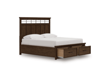 Taffenbrook Brown King Panel Storage Bed