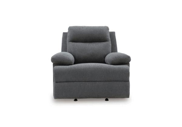 Side-Swipe Charcoal Rocker Recliner - Image 4