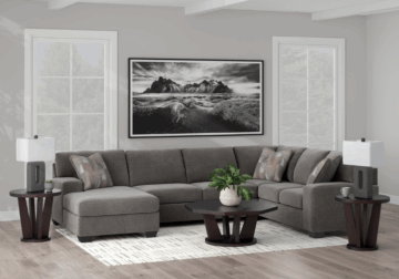 Clarington Three-Piece Sectional with LAF Chaise